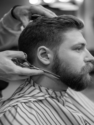 taillage de barbe n/b